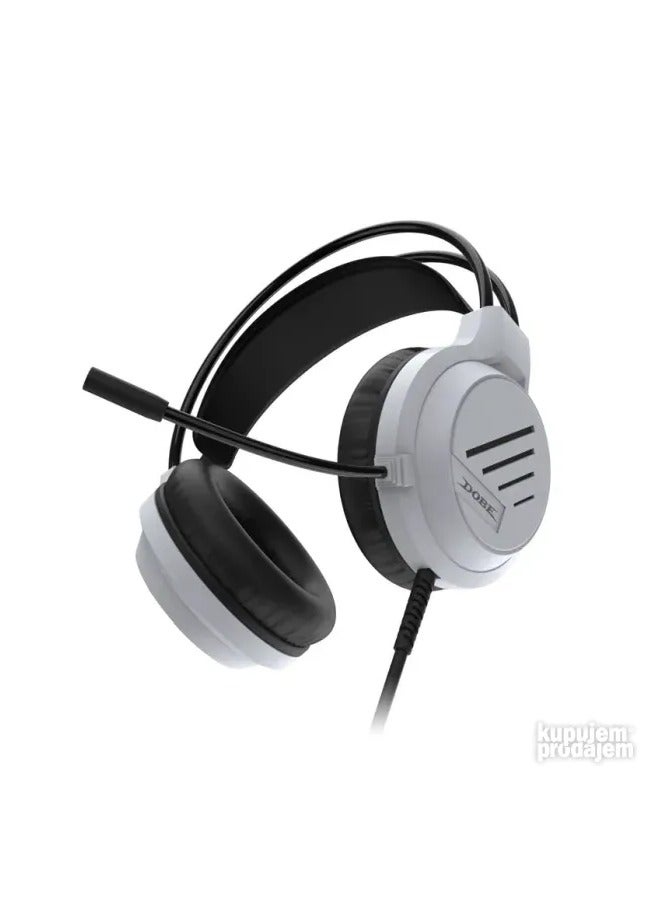 Dobe TP5-3592 Black&White 3.5MM Headphones - Compatible with P5/P4/PC/XBOX Series Controller/Switch Console (Black and White) - Image 4