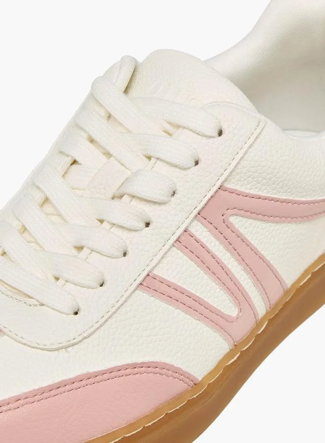 Missy PINK Women Lace-Up Ankle Sneakers for Women | Best Price UAE
