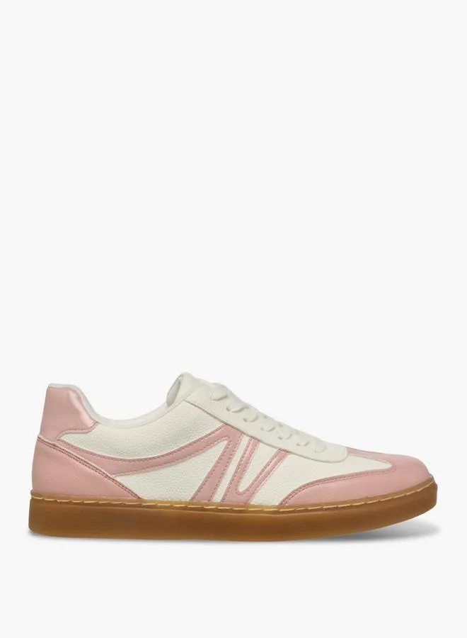 Missy PINK Women Lace-Up Ankle Sneakers for Women | Best Price UAE