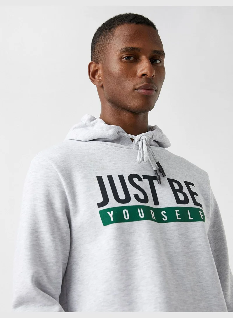 كوتون Printed Hoodie
