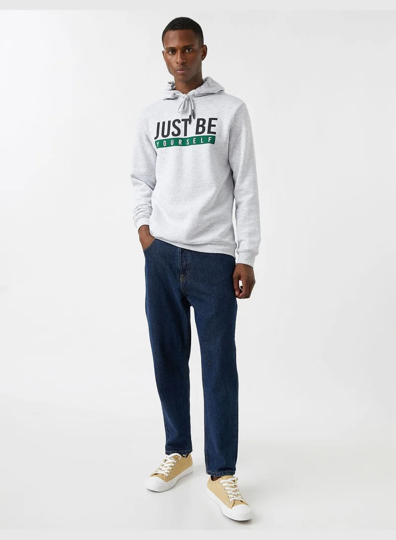 كوتون Printed Hoodie