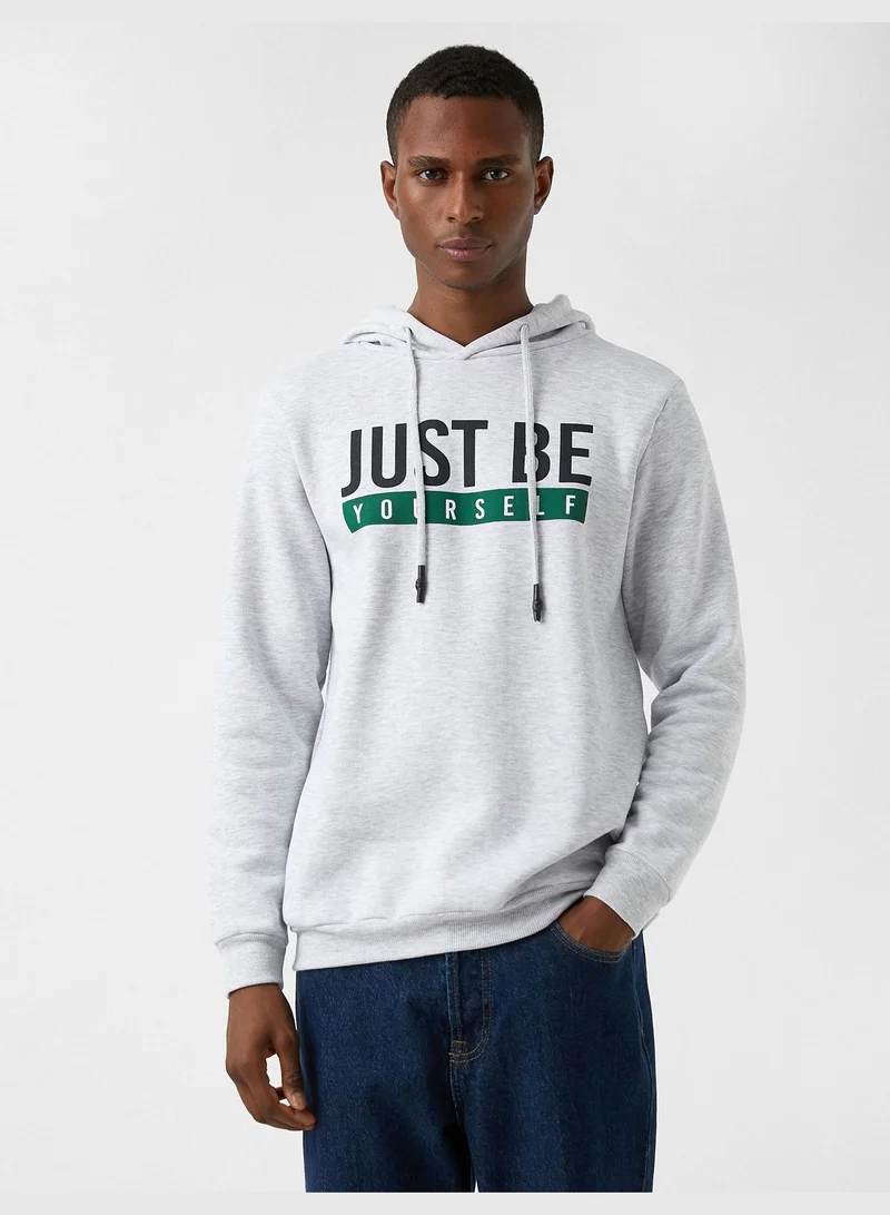 كوتون Printed Hoodie