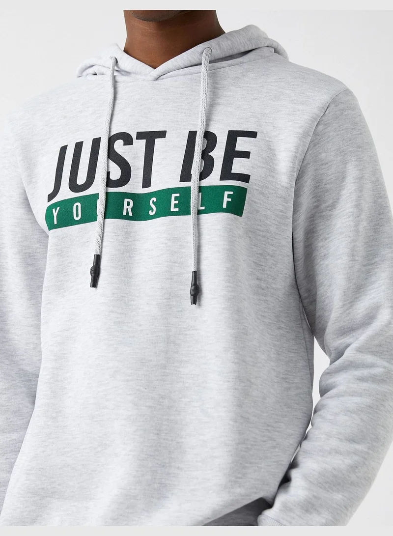 كوتون Printed Hoodie