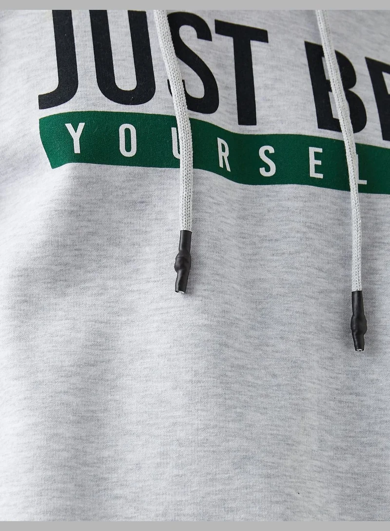 كوتون Printed Hoodie