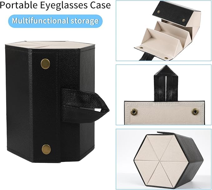 BOLDSTUFF Premium Sunglass Organizer - Travel Case for Multiple Pairs, Portable Sunglasses Case with Slots - Image 3
