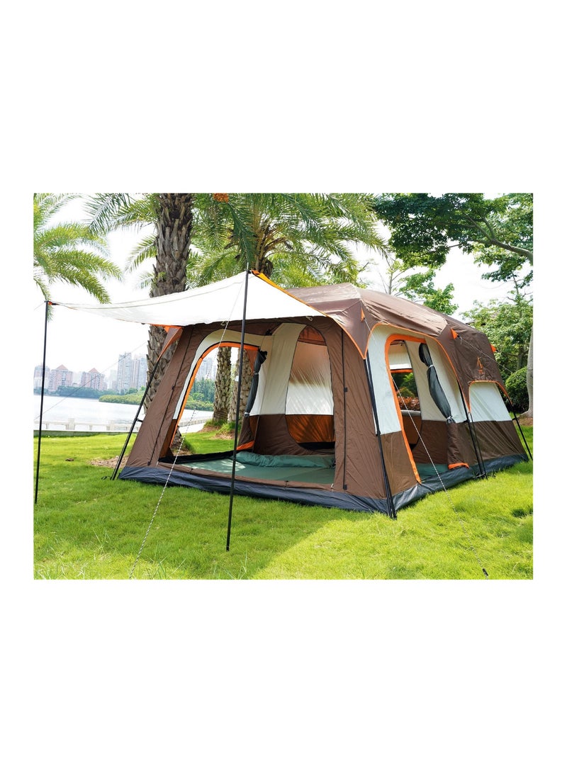 73Hours Camping Tent, Extra Large Tent 8-12 Person Family Cabin Tent, Double Layer Waterproof, 3 Doors and 3 Windows with Mesh, Big Tent for Camping, Outdoor, Picnic, Family, Friends Gathering - Image 5