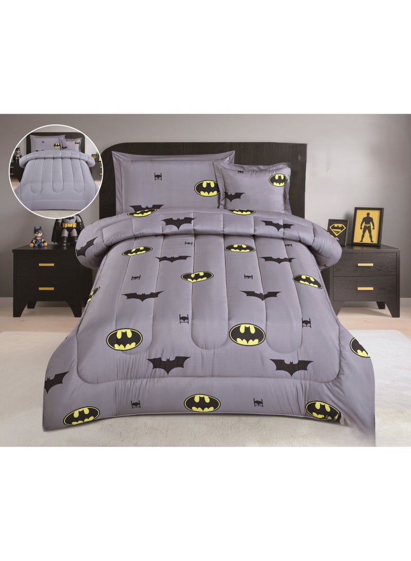 Children's summer microfiber bedspread with cheerful designs, 4 pieces, size 170*230 cm