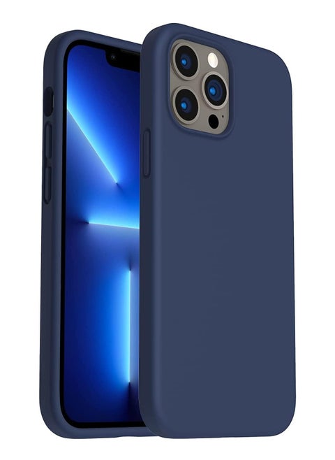 iPhone 14 pro Max Case Upgrade Defender Silicone Cover ShockProof Anti-Scratch Protective Phone Case (BLUE)
