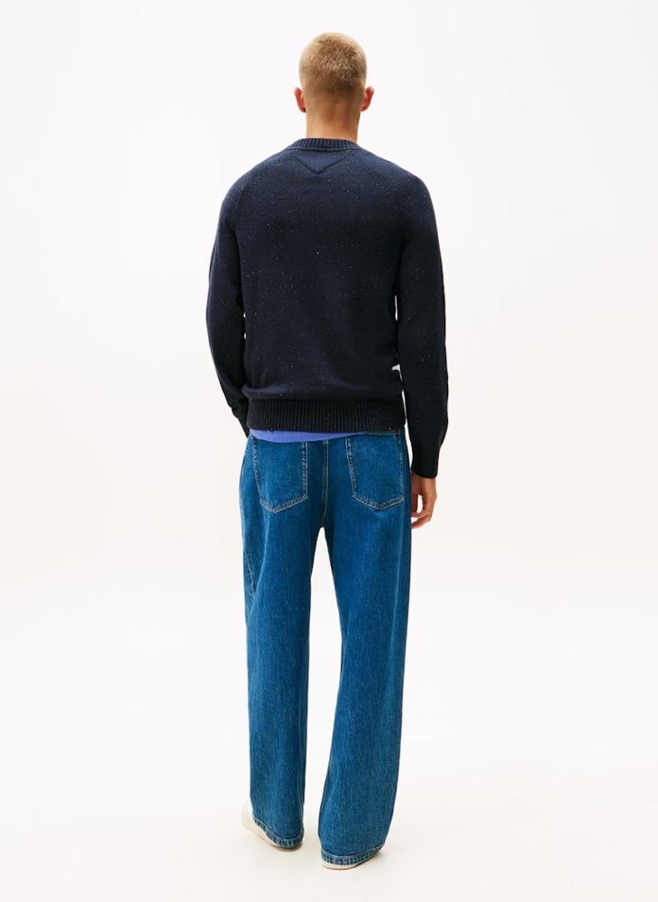 TOMMY JEANS Linear Logo Raglan Sleeve Slim Jumper - Image 2