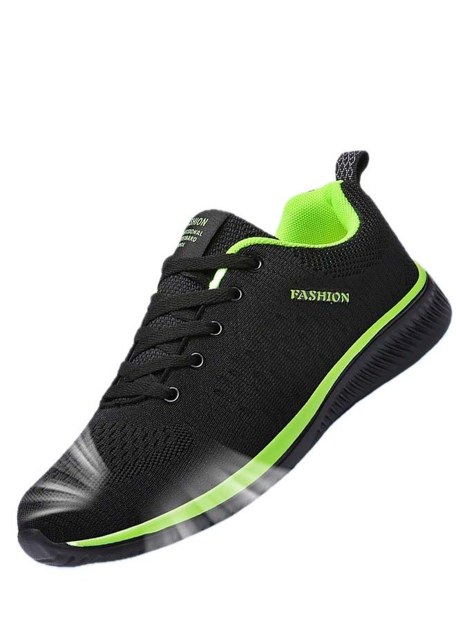 roaiss - Men Running Shoes Mesh Outdoor Lace-Up Men Sneaker Walking Shoes Ultra Lightweight Breathable Anti-Slip Casual Shoes Men Athletic Running Shoes Colorblock Sneakers - Image 1