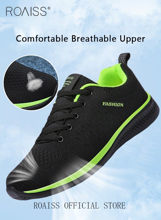 رويس أحذية رياضية أنيقة منخفضة للرجال، أحذية رياضية خفيفة الوزن ومسامية للرجال، أحذية رياضية غير قابلة للانزلاق برباط، أحذية رياضية ممتصة للصدمات مع بطانة ناعمة، مناسبة للارتداء اليومي والجري والأنشطة الخارجية - Image 3