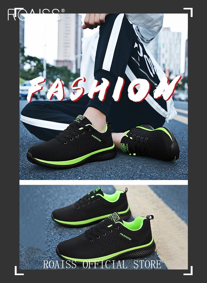 رويس أحذية رياضية أنيقة منخفضة للرجال، أحذية رياضية خفيفة الوزن ومسامية للرجال، أحذية رياضية غير قابلة للانزلاق برباط، أحذية رياضية ممتصة للصدمات مع بطانة ناعمة، مناسبة للارتداء اليومي والجري والأنشطة الخارجية - Image 5