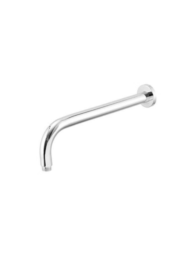 SS Round Shower Arm with Flange – Stainless Steel Wall-Mounted Bathroom Shower Extension Pipe for Rain Shower Heads