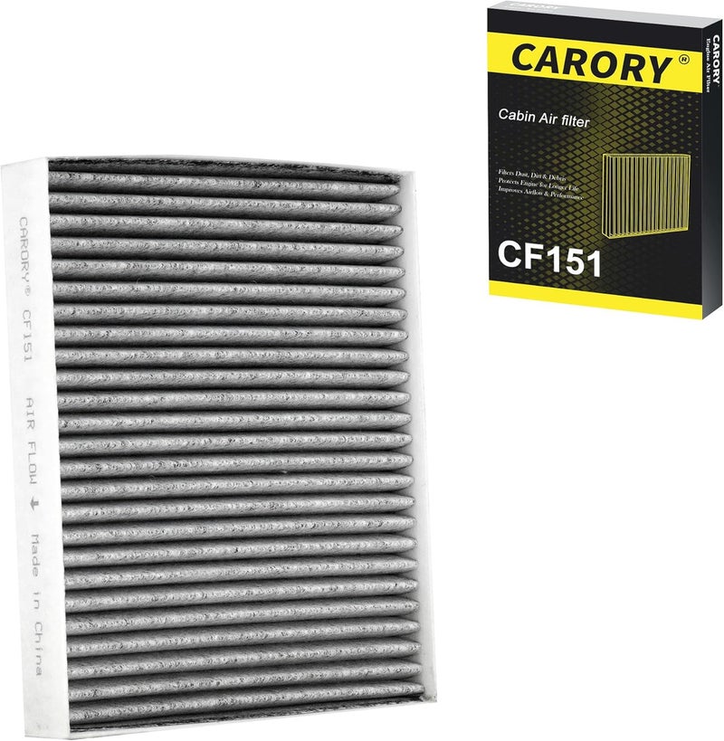 Carory Cabin Air Filter w/Activated Carbon for Hyundai Sonata Gas (2015-2019) for Non-Hybrid Engines, Kia Cadenza (2017-2020), OE# 97133-C2000, C2H79-AP000, 97133-C1000, CF12151 - Image 1