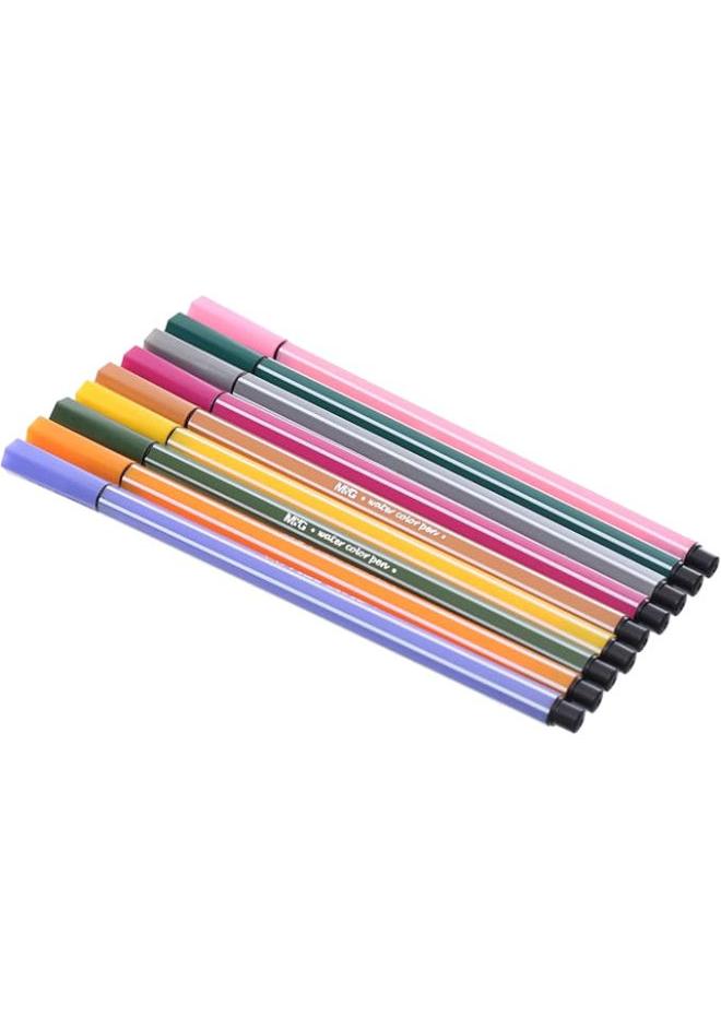 M&G Felt Tip Pens, Bright Art Creations, Fine Tip, Smooth Flow, 12 Colors - Image 1