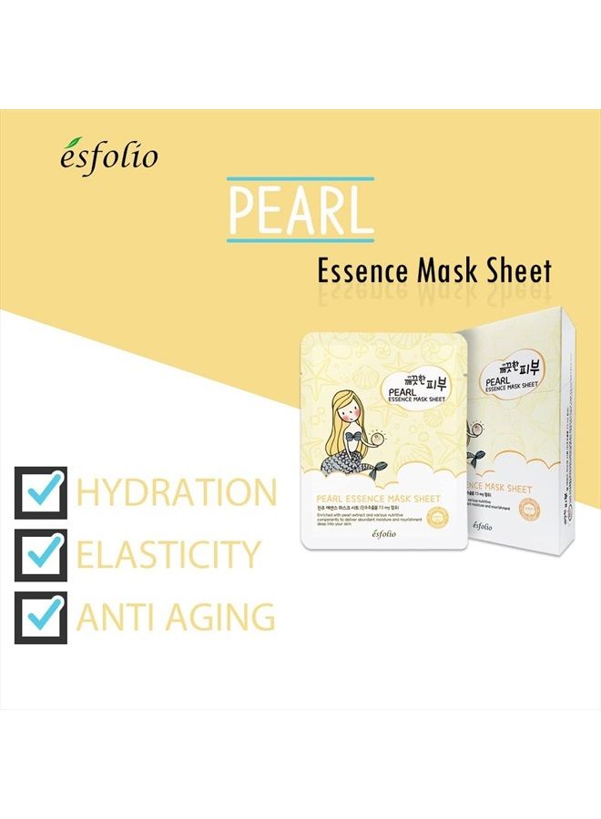 esfolio Pure Skin Mask Box, Pearl Essence, 11.8 Ounce  - Image 1