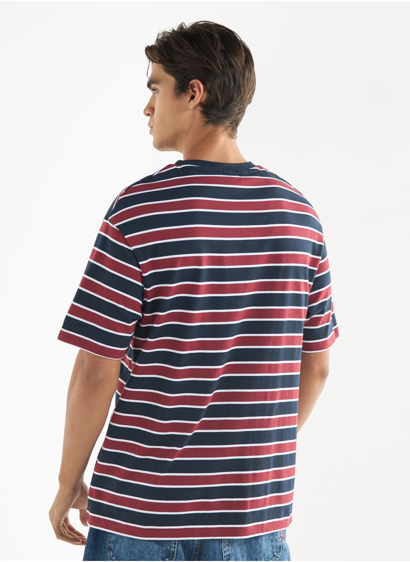 STARTER Starter Striped Crew Neck T-shirt with Short Sleeves  - Image 3