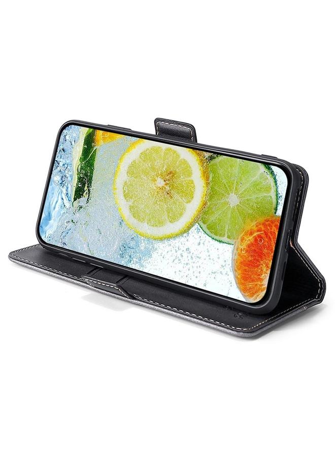 اس-توب جراب هاتف Kyocera Digno SX4 5G بلون متباين مع مشبك جانبي من الجلد - Image 4