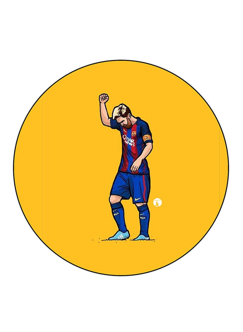 RKN مغناطيس ثلاجة مطبوع ليو ميسي متعدد الألوان - Image 2