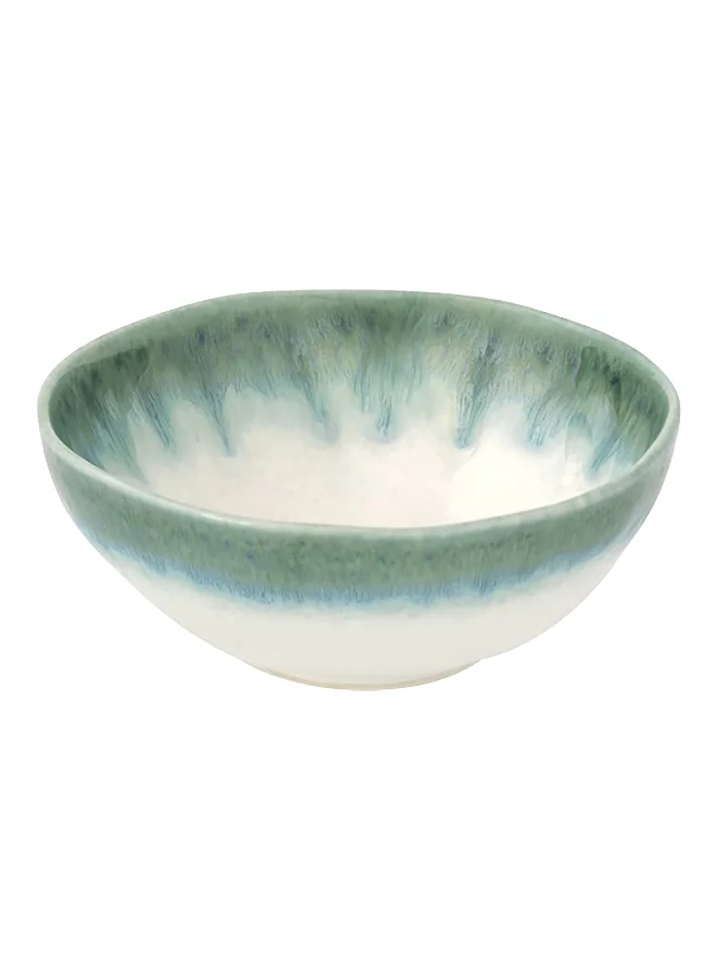Easy Life Nuances Collection Porcelain Serving Bowl Green and White 12 cm R2845#NGRE