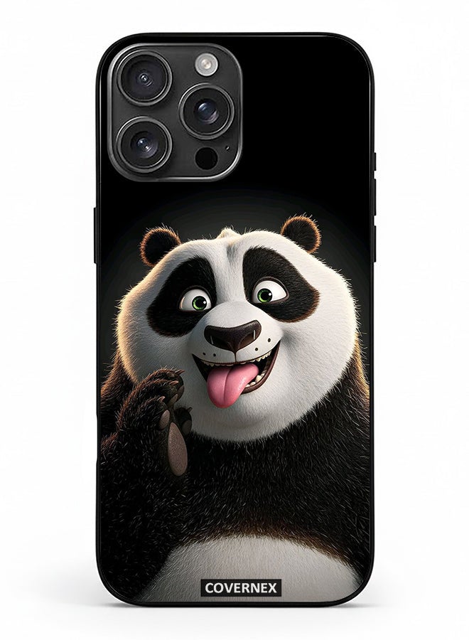 Covernex Apple iPhone 16 Pro Max Protective Case Cover Printed Featuring Kung Fu PAnda Playful Expression - Image 2