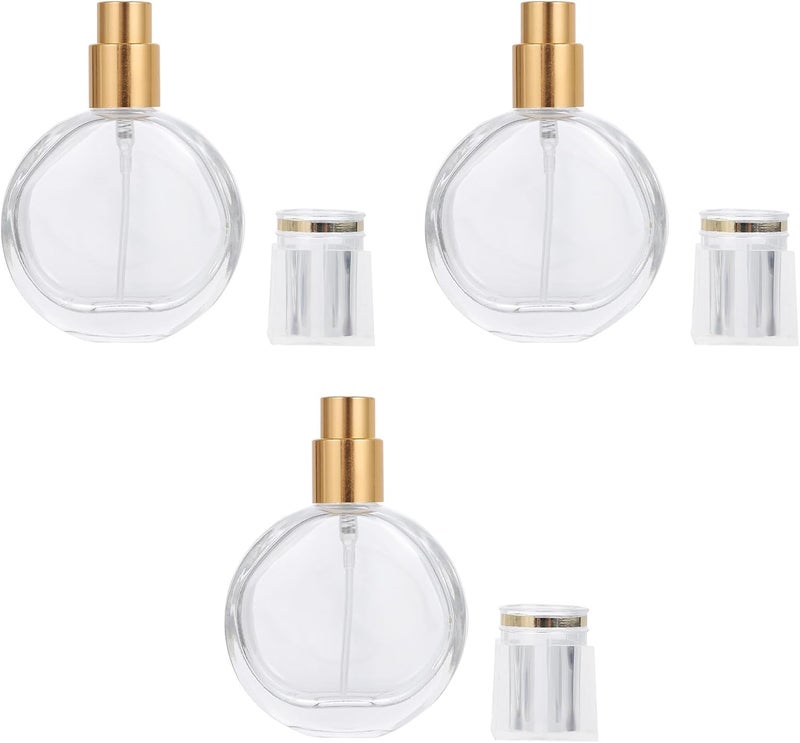 3pcs 25ml Glass Perfume Bottle Set Refillable Spray Bottles Portable Travel Fine Mist Sprayer for Fragrance and Essential Oils - Image 1
