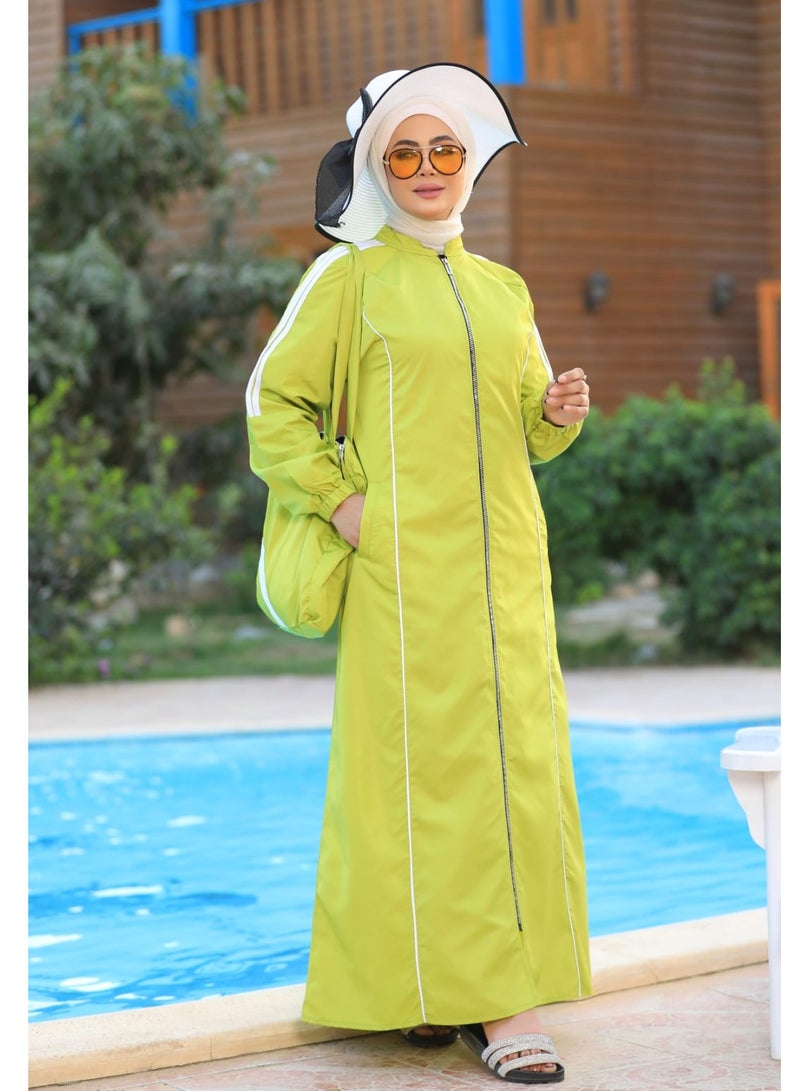 DAMAS COLLECTION 3 piece swimming suit for women muslim water proof long-islamic swimming suit for women-muslim swimming suit for women full body with bag-muslim swimwear - Image 1