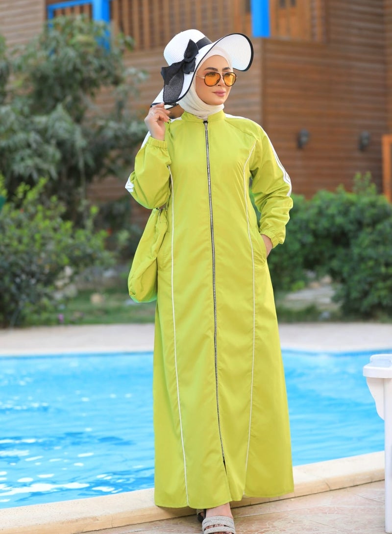 DAMAS COLLECTION 3 piece swimming suit for women muslim water proof long-islamic swimming suit for women-muslim swimming suit for women full body with bag-muslim swimwear - Image 3