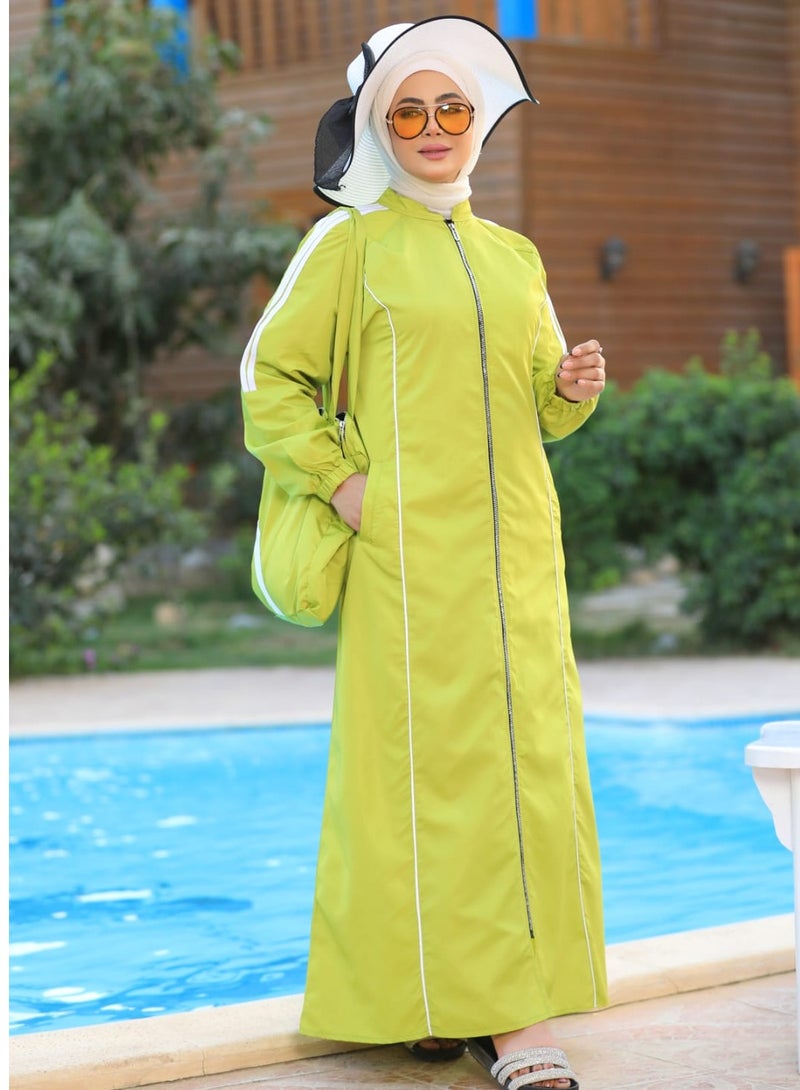 DAMAS COLLECTION 3 piece swimming suit for women muslim water proof long-islamic swimming suit for women-muslim swimming suit for women full body with bag-muslim swimwear - Image 5
