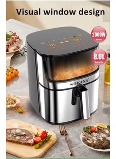 sokany Sokany SK-10045 8L 2000W Digital Air Fryer  - Image 2