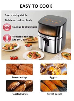 sokany Sokany SK-10045 8L 2000W Digital Air Fryer  - Image 3