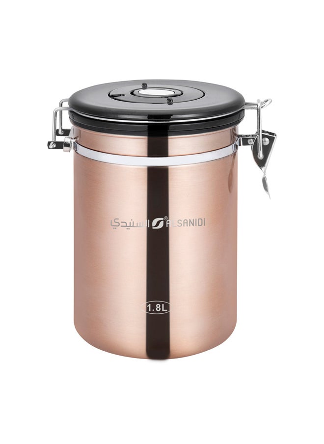 AL SANIDI Tightly closed coffee storage box, Bronze, 1.8 L  - Image 1