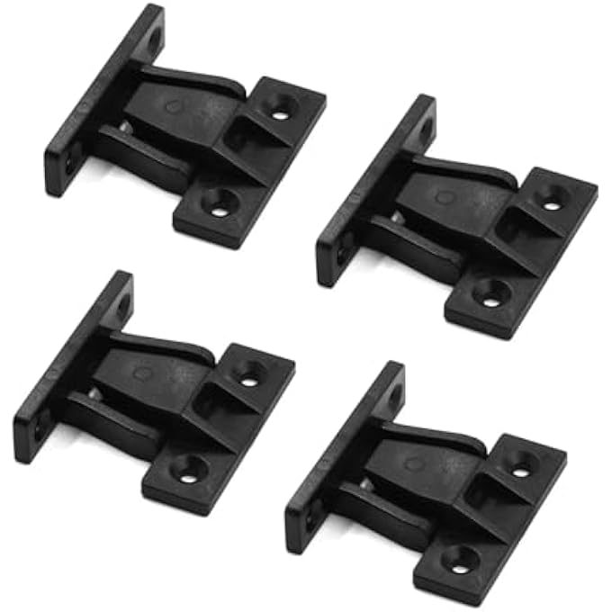 4 PAIRS HEAVY DUTY PLINTH CLIPS KIT - BATH PANEL FIXINGS & RADIATOR COVER CLIPS, NYLON WALL MOUNTING CLIPS FOR 15-18MM KITCHEN/BATHROOM PANELS - Image 2
