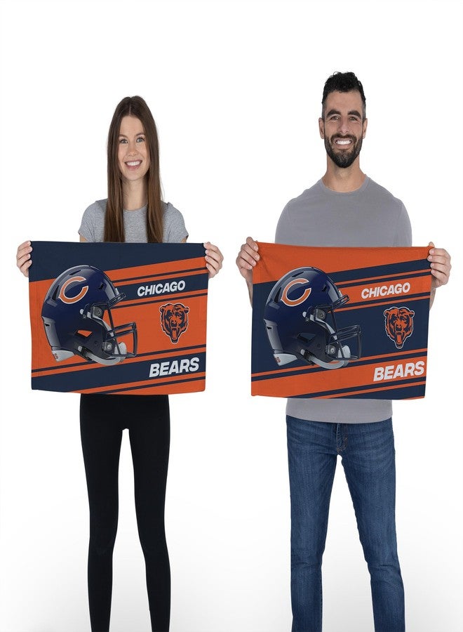 Northwest NFL Chicago Bears 2-Pack Fan Towel Set, 16" x 25" Each, Swipe, Team Colors - Image 2