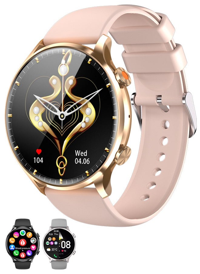 Korean Brand Smart Watch Y5，Business Smartwatch, Waterproof Fitness Watch, Bluetooth Calling, Compatible with Android and iOS,Smartwatch For Men, Zinc Alloy Vacuum Plating, Heart Rate Monitoring 