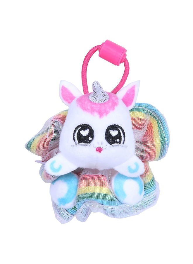 SCRUNCHMiez ScrunchMiez Single Surprise Pack, Magically transforms from Hair Scrunchie to Cute Plush Friend as Well as Backpack Clip. So Many Characters to Collect & wear.,(ID96524)  - Image 2