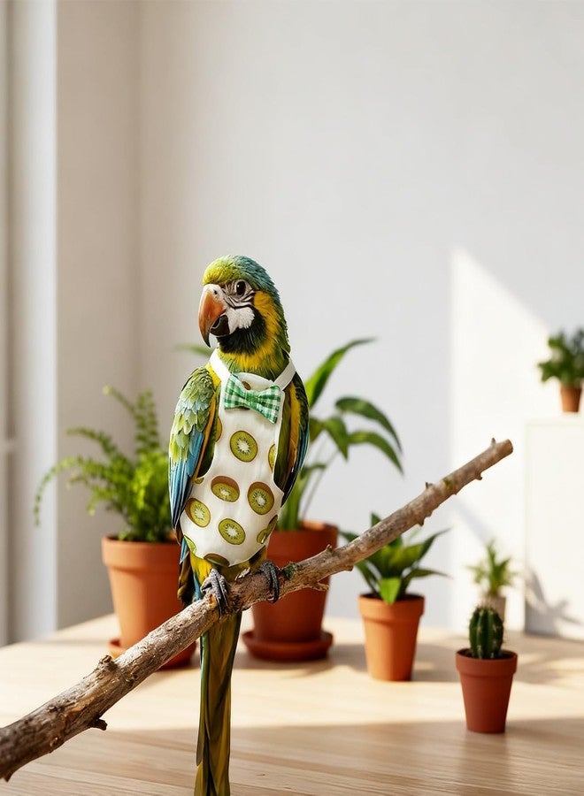 Flavizo 2Pcs Bird Diaper for Parrots - Reusable & Washable, Comfortable Fit, Mess-Free Protection Adjustable | Breathable | Cute Fruit Patterns | for Cockatiels & Parakeets | Easy to Use - Image 5