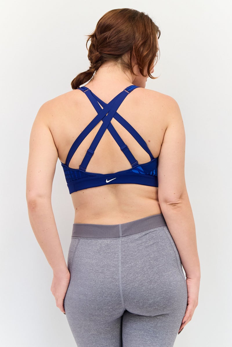 Nike Women Non Padded Sleeveless Training Sports Bra, Blue - Image 3