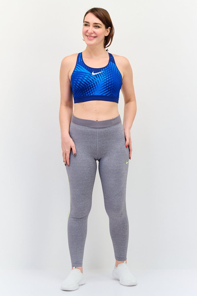 Nike حمالة صدر رياضية بدون حشوة للنساء بدون أكمام، زرقاء - Image 2