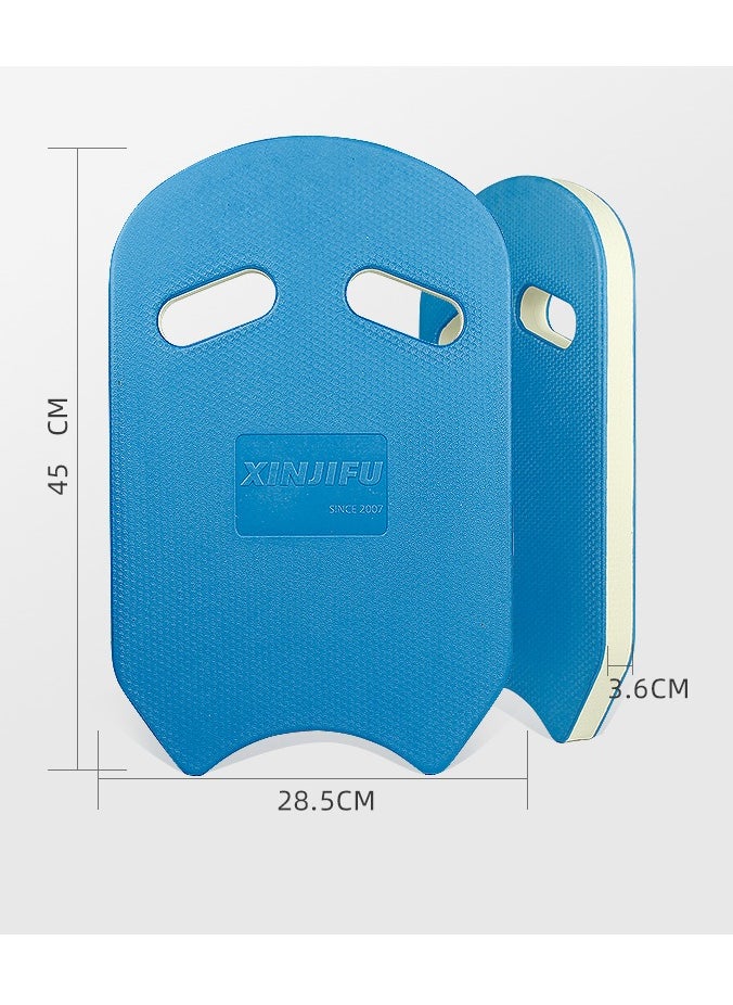 XINJIFU EVA Foam Swimming Training U-Shaped Kickboard with Handles 45x28.5x3.5cm, Blue  - Image 1
