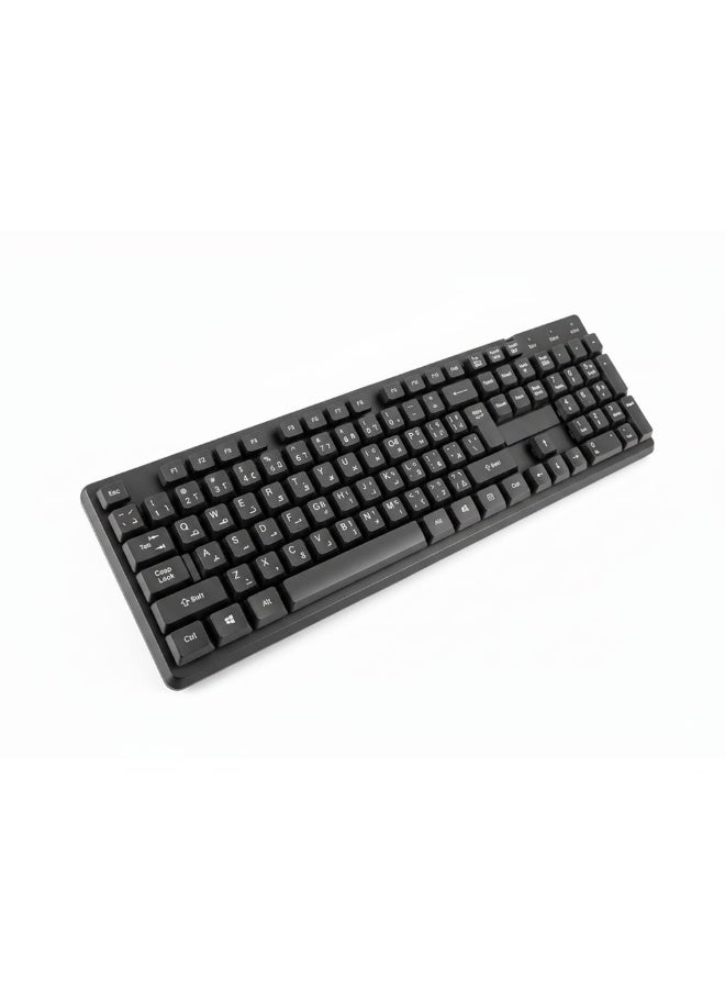 لوحة مفاتيح الوسائط المتعددة USB G18، تصميم إطار ضيق مريح، ومفاتيح صامتة، واستجابة سريعة للكتابة المريحة والأداء الممتاز - Image 2