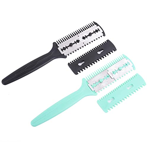 SWEETPEA� Double Side Hair Razor Comb Hairdressing Thinning/Trimmer Comb (NO 01) - Pack of 2 MULTI - Image 4