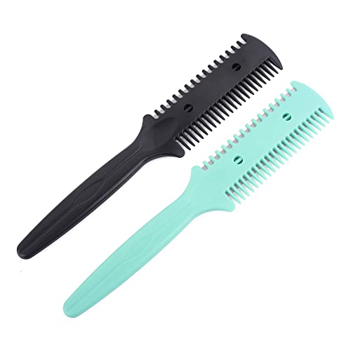 SWEETPEA� Double Side Hair Razor Comb Hairdressing Thinning/Trimmer Comb (NO 01) - Pack of 2 MULTI - Image 2