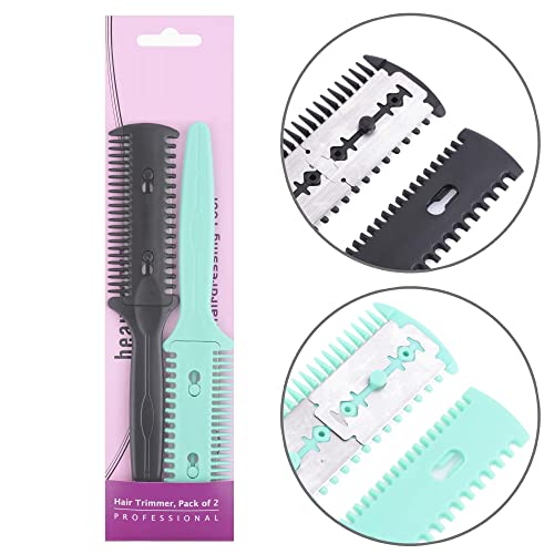 SWEETPEA� Double Side Hair Razor Comb Hairdressing Thinning/Trimmer Comb (NO 01) - Pack of 2 MULTI - Image 5