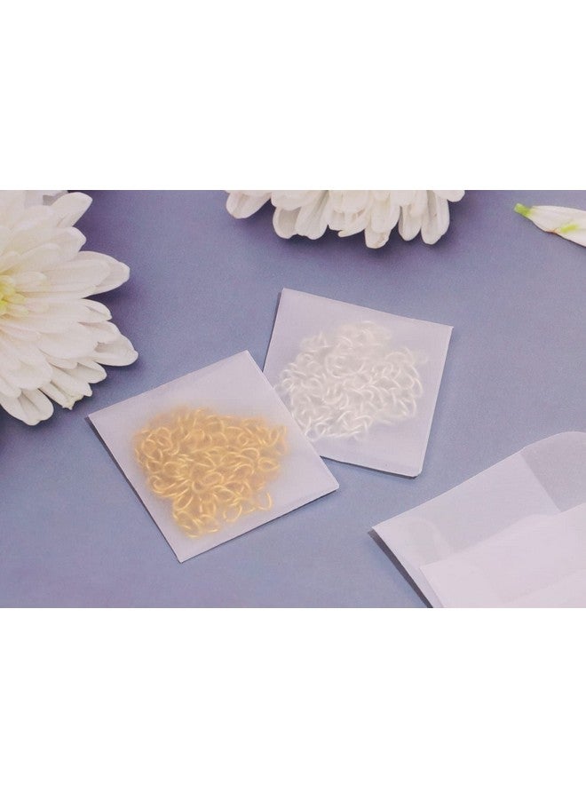 ONLYKXY 60Pcs White Translucent Paper Envelope Bag Mini Butter Paper Pouches Clear Glassine Gift Small Bag For Jewelry Ring Tag Photo Necklace Stud Earrings Accessories (4X4Cm/1.57X1.57Inch) - Image 4