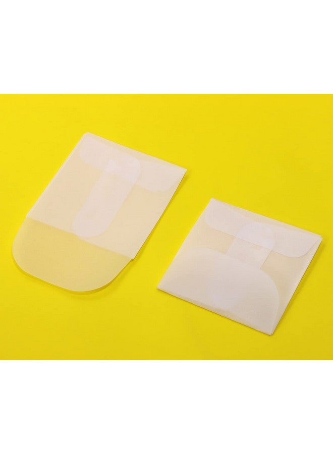ONLYKXY 60Pcs White Translucent Paper Envelope Bag Mini Butter Paper Pouches Clear Glassine Gift Small Bag For Jewelry Ring Tag Photo Necklace Stud Earrings Accessories (4X4Cm/1.57X1.57Inch) - Image 5