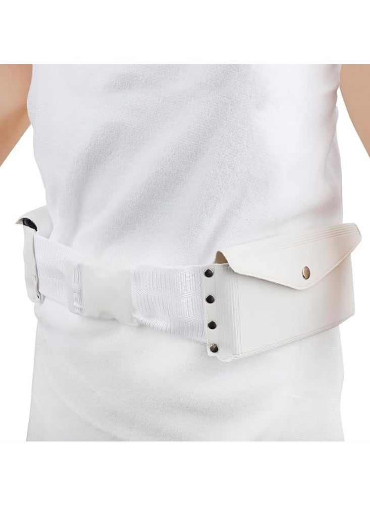 Generic Belt of Hajj Umrah ihram Belt for Men, Waterproof, Unstitched, Strong and Follows Sunnah White Belt  - Image 4