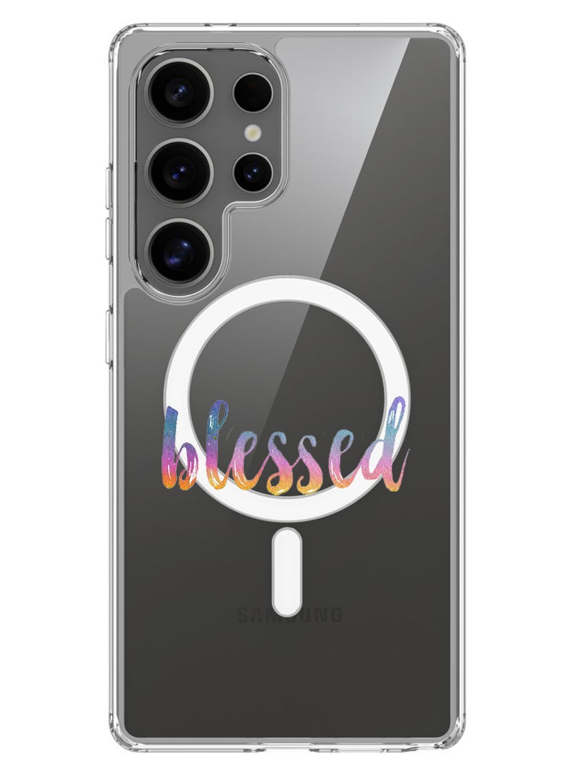 Theodor Magnetic Case for Samsung Galaxy S25 Ultra 6.9-inch Compatible with MagSafe Wireless Charging, Shockproof Phone Bumper Cover Blessed - Image 1