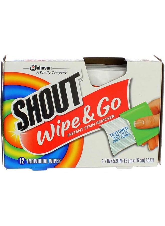 Shout Wipe & Go Instant Stain Remover - 12 CT - Image 1