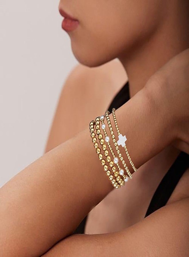 سوار مضاد للتآكل للنساء، إكسسوارات أنيقة للنساء، سوار سلسلة للارتداء اليومي، مناسب للعمل والحفلات، بتصميم قابل للتعديل ولمسة نهائية أنيقة (ذهبي) (أصفر) - Image 2